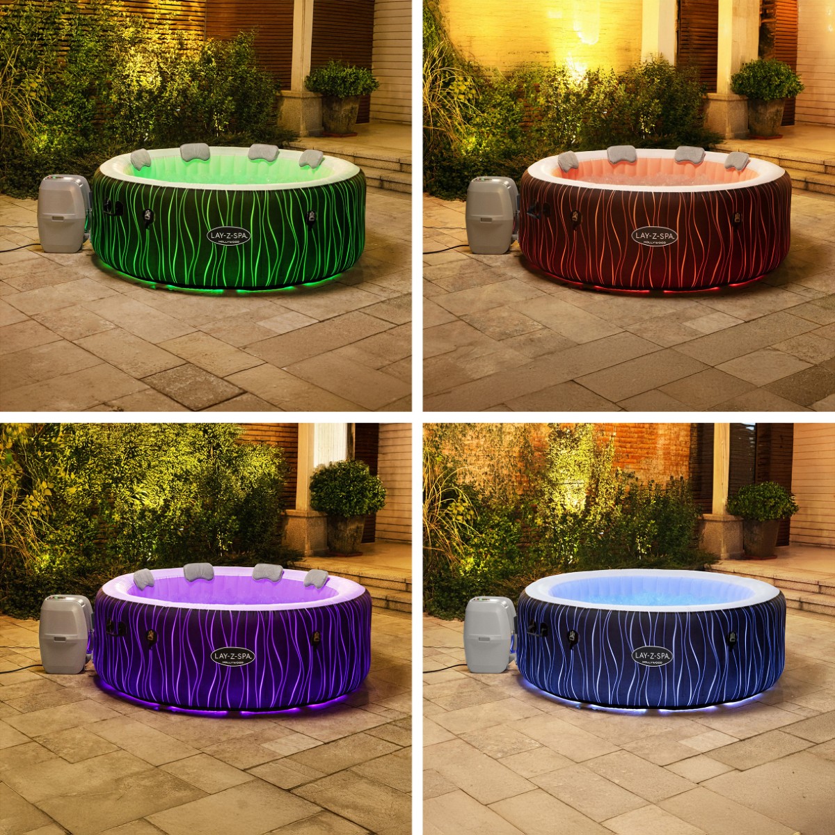 System oświetlenia LED: Pasek świetlny LED z pilotem, oferujący 7 kolorów światła. 